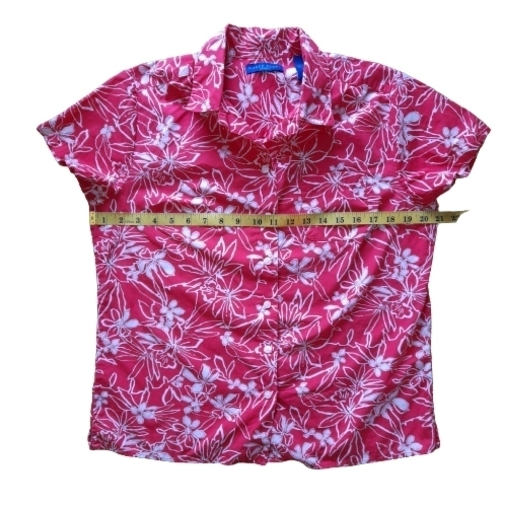 KAREN SCOTT SPORT Top Golf Activewear Hawaiian Medium - Picture 4 of 8
